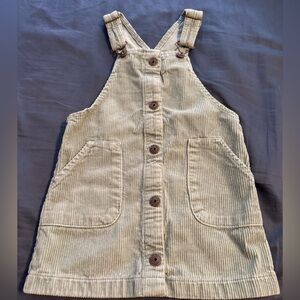 Kids OshKosh Corduroy Overall Dress - Sage Green